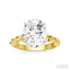 Oval Shape Semi-Mount Diamond Engagement Ring