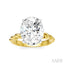 Oval Shape Semi-Mount Diamond Engagement Ring