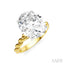 Oval Shape Semi-Mount Diamond Engagement Ring