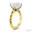 Princess Shape Semi-Mount Diamond Engagement Ring