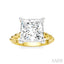 Princess Shape Semi-Mount Diamond Engagement Ring