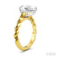 Pear Shape Semi-Mount Diamond Engagement Ring