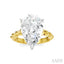 Pear Shape Semi-Mount Diamond Engagement Ring