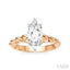 Marquise Shape Semi-Mount Diamond Engagement Ring