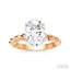 Oval Shape Semi-Mount Diamond Engagement Ring