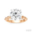 Round Shape Semi-Mount Diamond Engagement Ring