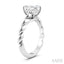 Emerald Shape Semi-Mount Diamond Engagement Ring