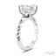 Emerald Shape Semi-Mount Diamond Engagement Ring