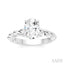 Oval Shape Semi-Mount Diamond Engagement Ring