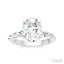 Oval Shape Semi-Mount Diamond Engagement Ring