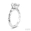 Pear Shape Semi-Mount Diamond Engagement Ring