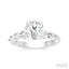Round Shape Semi-Mount Diamond Engagement Ring