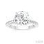 Round Shape Semi-Mount Diamond Engagement Ring