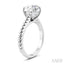 Round Shape Semi-Mount Diamond Engagement Ring