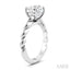 Round Shape Semi-Mount Diamond Engagement Ring