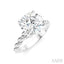 Round Shape Semi-Mount Diamond Engagement Ring
