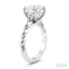 Round Shape Semi-Mount Diamond Engagement Ring