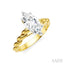 Marquise Shape Semi-Mount Diamond Engagement Ring