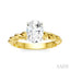 Oval Shape Semi-Mount Diamond Engagement Ring