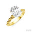 Oval Shape Semi-Mount Diamond Engagement Ring