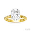 Oval Shape Semi-Mount Diamond Engagement Ring