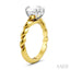 Oval Shape Semi-Mount Diamond Engagement Ring