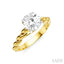 Round Shape Semi-Mount Diamond Engagement Ring
