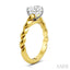 Round Shape Semi-Mount Diamond Engagement Ring