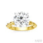 Round Shape Semi-Mount Diamond Engagement Ring