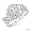 Round Shape Halo Lovebright Diamond Wedding Set