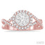 Round Shape Halo Lovebright Diamond Engagement Ring