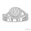 Round Shape Halo Lovebright Diamond Engagement Ring