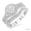 Round Shape Halo Lovebright Diamond Wedding Set