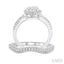 Round Shape Halo Lovebright Diamond Wedding Set