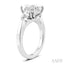 Emerald Shape Semi-Mount Diamond Engagement Ring