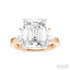 Emerald Shape Semi-Mount Diamond Engagement Ring