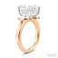 Emerald Shape Semi-Mount Diamond Engagement Ring