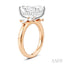Emerald Shape Semi-Mount Diamond Engagement Ring