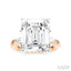 Emerald Shape Semi-Mount Diamond Engagement Ring