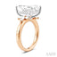 Emerald Shape Semi-Mount Diamond Engagement Ring