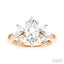 Marquise Shape Semi-Mount Diamond Engagement Ring