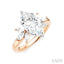 Marquise Shape Semi-Mount Diamond Engagement Ring