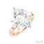Marquise Shape Semi-Mount Diamond Engagement Ring