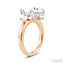 Marquise Shape Semi-Mount Diamond Engagement Ring