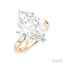 Marquise Shape Semi-Mount Diamond Engagement Ring