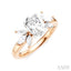 Oval Shape Semi-Mount Diamond Engagement Ring