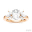Oval Shape Semi-Mount Diamond Engagement Ring