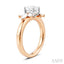 Oval Shape Semi-Mount Diamond Engagement Ring