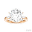 Oval Shape Semi-Mount Diamond Engagement Ring