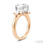 Oval Shape Semi-Mount Diamond Engagement Ring